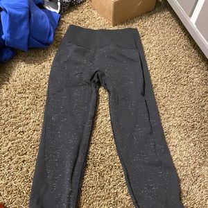 Black speckled lulu lemon leggings